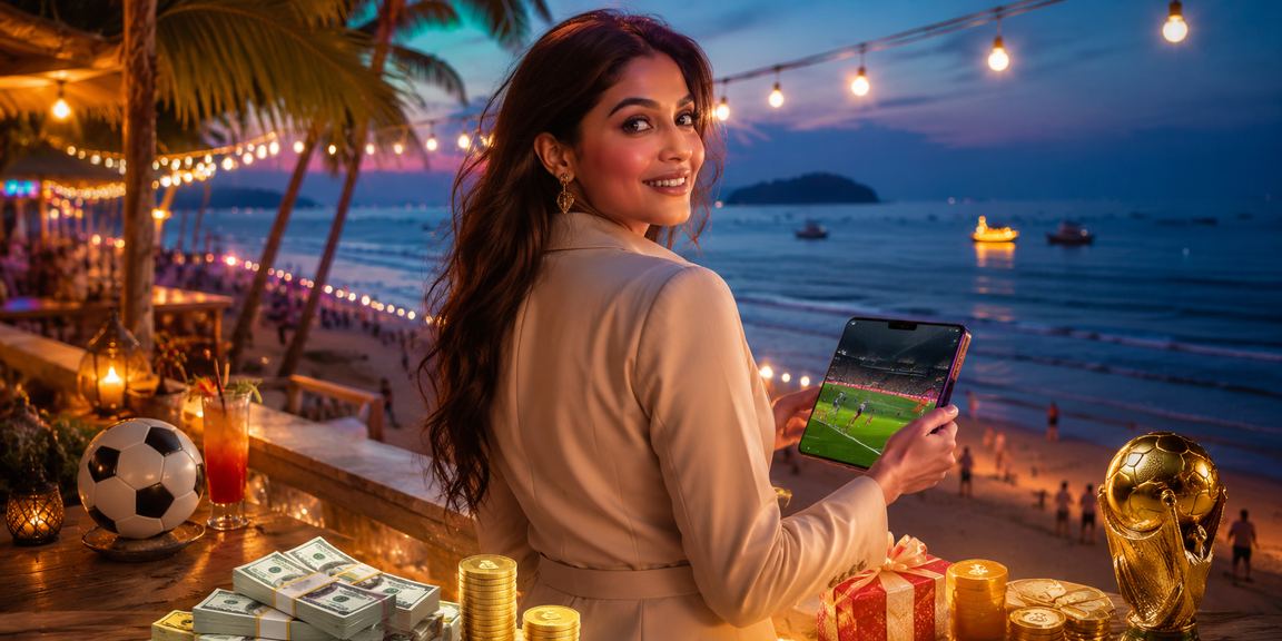 কক্সবাজার সমুদ্র সৈকতে বসে মোবাইলে স্পোর্টস বেটিং পেমেন্ট করছেন একজন পর্যটক